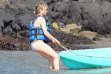 Michelle Williams Bikini candids in Hawaii